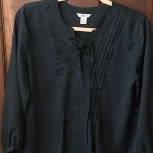 Gorgeous Bass hunter green blouse